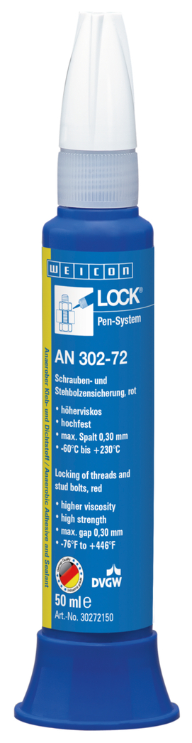 WEICONLOCK® AN 302-72 frenafiletti per viti e prigionieri | Frenafiletti ad alta resistenza, maggiore viscosità, con omologazione per l'acqua potabile